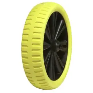 Rad Kompl 4.00-8 Pvc Pannenschutz Schubkarre Schwarz/gelb 359052 Motorrad