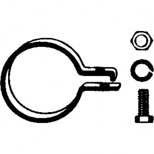 BOSAL Schalldämpfer Schelle 50.5mm