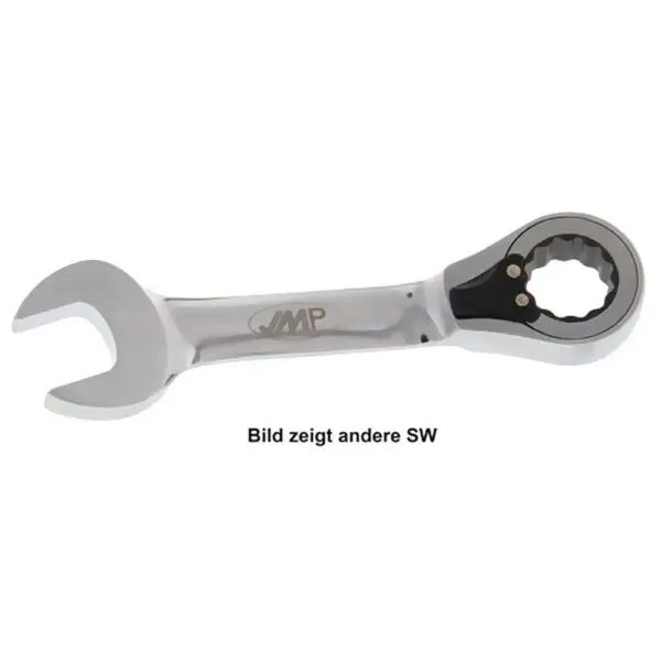 JMP Ratschenringmaulschlüssel extra kurz SW17 + Umschaltung schwarz 404398109138