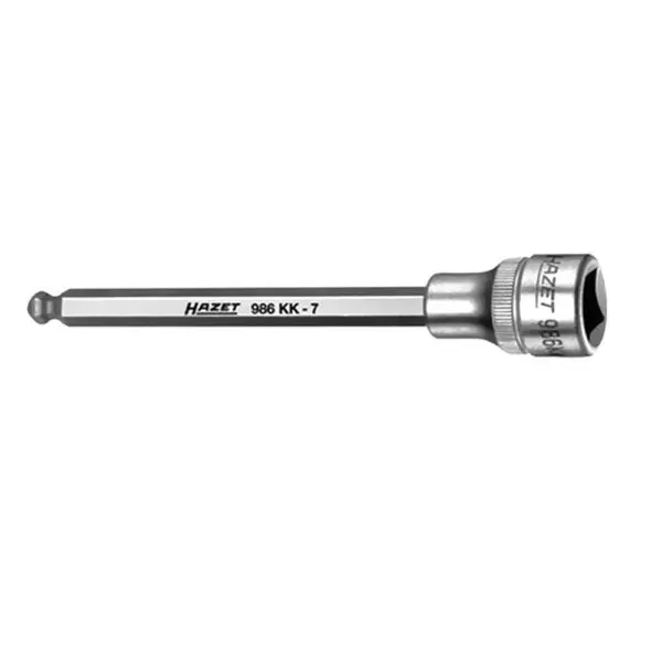 Hazet Kugelkopf-Schraubendreher-Einsatz 1/2Zoll Innensechskant 8mm + Kugelkopf L