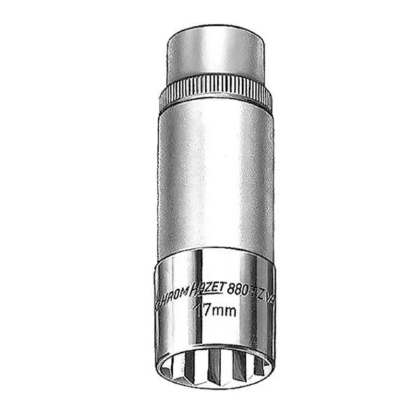 Hazet Steckschlüssel-Einsatz 12kant 3/8Zoll Stecknuss SW15 Länge 60mm Motorrad