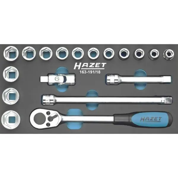 Hazet Stecknuss Satz 1/2 In Einlage 18teilig Hazet 163-191/18 4000896162307