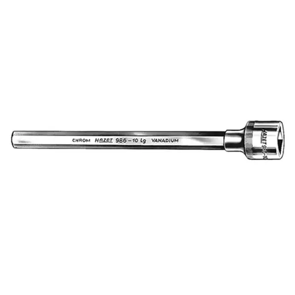 Hazet Schraubendreher-Einsatz 1/2Zoll Innensechskant 8mm Länge 80mm 986LG-8 4000