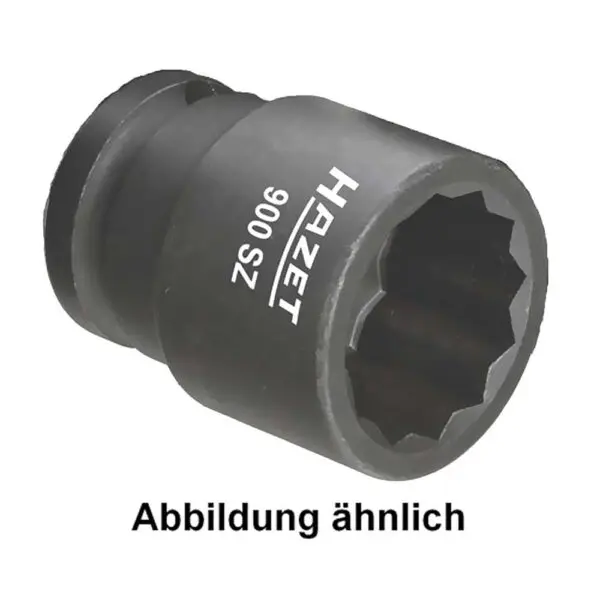 Hazet Kraft-Steckschlüssel-Einsatz 1/2Zoll 12kant Kraftnuss SW17 Länge 38mm