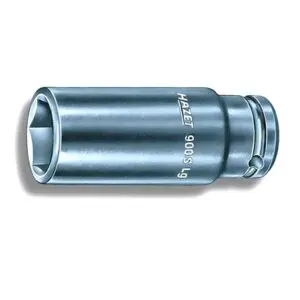 Hazet Kraftsteckschlüssel-Einsatz 1/2Zoll Kraftnuss 6kant SW22 Länge 85mm
