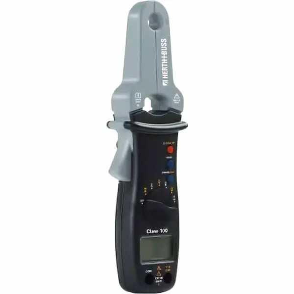 Herth & Buss Amperezange CLAW 100 f. MULTIMETER inkl. Messkabel & Tasche sz grau