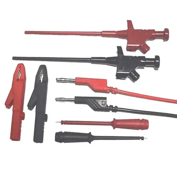 Prüfmittel-Set Stecker mit Käfigfeder Schwarz/Rot AK-789050 4053615003610