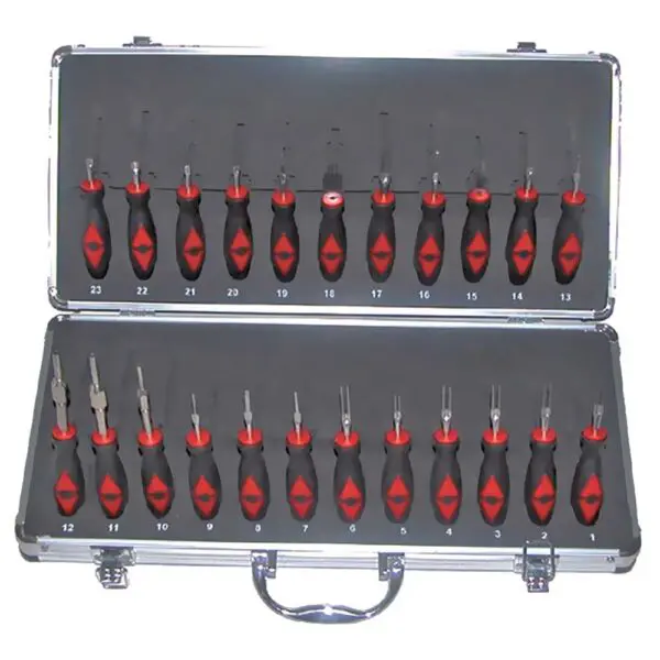 JMP Kabel-Entriegelungswerkzeug-Satz 23-teilig Satz im Koffer sz 4043981043013