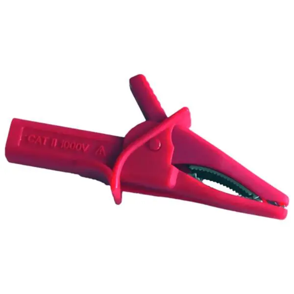 Krokodilklemme / Prüfklemme, rot Prüfklemme Rot 4037374990572 Werkzeug