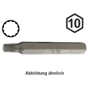 Motorrad Schraubendrehbit Vielzahn M8 10mm 6kt L: 75mm 05222L 4033592005968