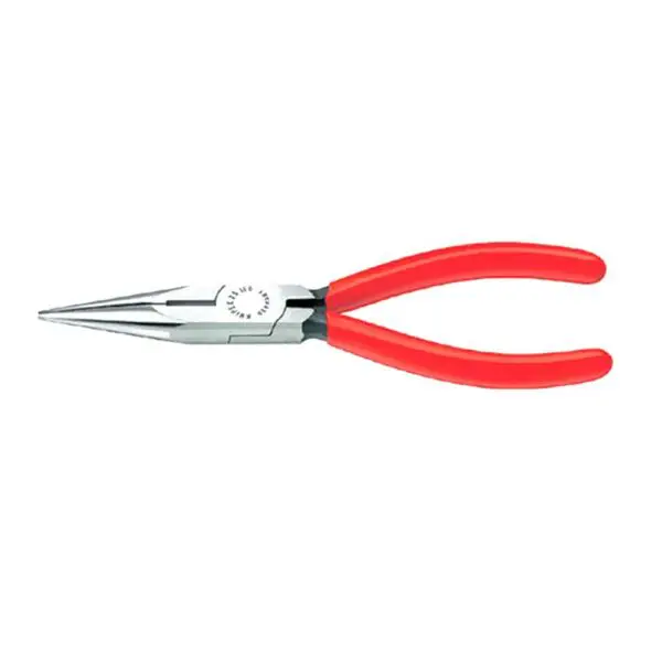 Knipex Flachrundzange gerade 160 mit Schneide Radiozange poliert 25 01 160 40037