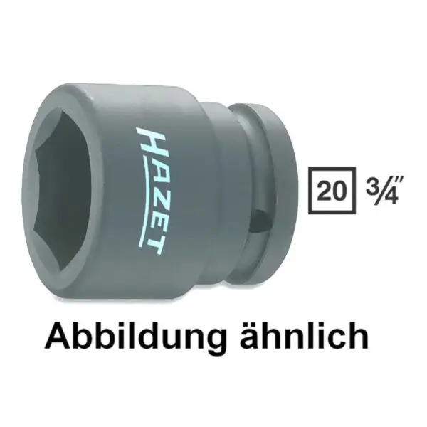 Hazet Kraft-Steckschlüssel-Einsatz 3/4Zoll 6kant SW27 Länge 51mm Motorrad