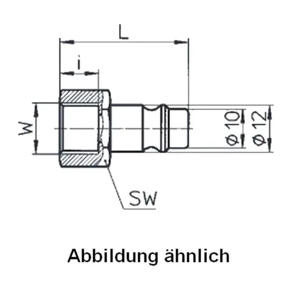 ewo Stecknippel Stahl Ig 1/4 308-155 4030875007992