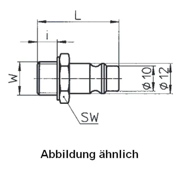 ewo Stecknippel Stahl Ag 1/2 308-157 4030875008012