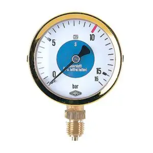 ewo Sicherheitsmanometer Ø 63 Senkrecht, Anschluss G 1/4 Saürst.O-315 N 341 0641
