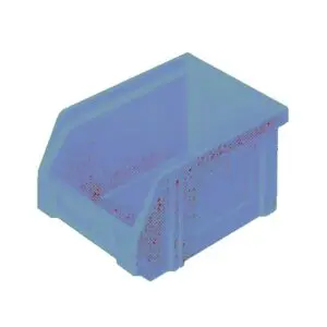 LA-KA-PE Kunststoff-Sichtlagerkasten, Serie LK LK4 Blau 4330816121054 4330816121