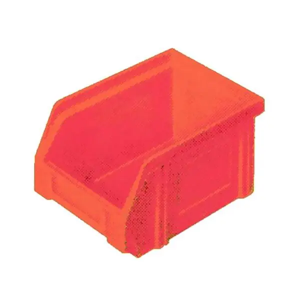 LA-KA-PE Kunststoff-Sichtlagerkasten, Serie LK LK4 Rot 4330816121085 43308161210