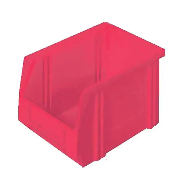 LA-KA-PE Kunststoff-Sichtlagerkasten, Serie LK LK3 Rot 4330816120989 43308161209