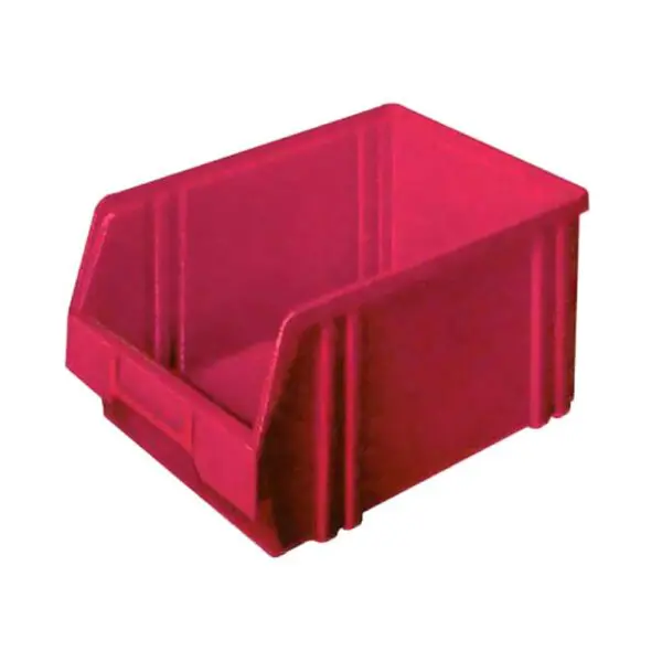 LA-KA-PE Kunststoff-Sichtlagerkasten, Serie LK LK2 Rot 4330816121429 43308161214