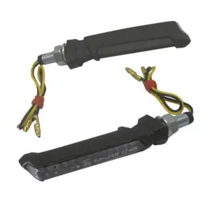 JMT Miniblinker Flat Flat Led Klarglas Schwarz 4043981095333 Motorrad