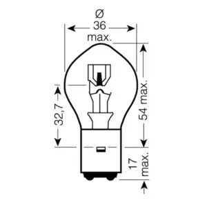 JMP Lampe 12V35/35 Watt BA20D f. Explorer Stinger 250 4043981152876