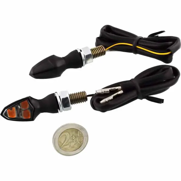 Jmp Blinkleuchte MINI4 LED Rauchglas 28 x 16 x 17mm schwarz