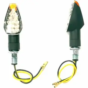 Jmp Blinkleuchte Arrow2 LED kurz 46 x 27mm glas weiss Gehäuse schwarz