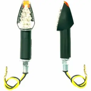 Jmp Blinkleuchte Arrow2 LED lang 46 x 27mm glas weiss Gehäuse schwarz