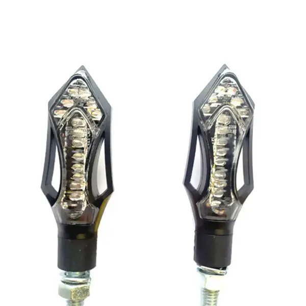 JMT Miniblinker Javelin Led Klarglas Klar/Schwarz 4043981087352 Motorrad