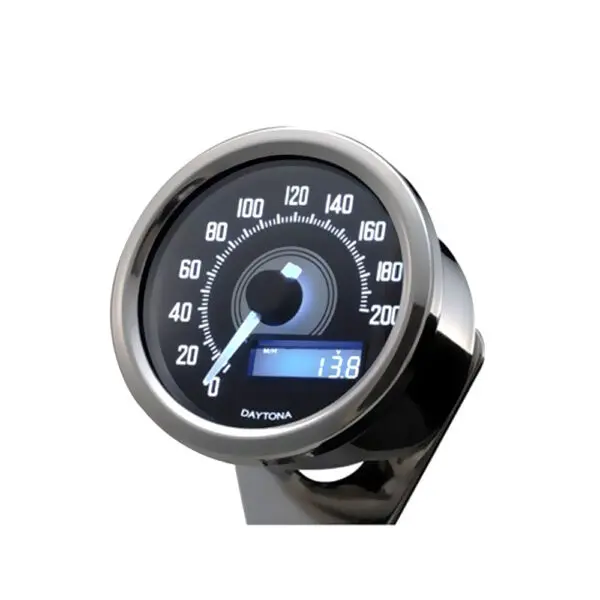 Motorrad Tachometer elektrisch 60mm Daytona chrom 361-512 4054783045662
