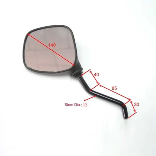 JMT Spiegel Rechts f. Aprilia Pegaso 650 uvm. Schwarz 4043981029994 Motorrad