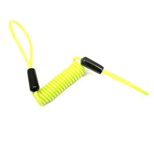 JMT Erinnerungskabel für Bremsscheibenschlösser neongelb 4043981047189