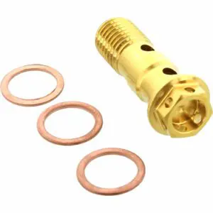 ProBolt Hohlschraube doppelt V4A Racing M10x1.25 passend zu Honda CBR1100XX gold