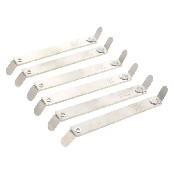 Motorrad Fühlerlehre metrisch/Zoll 6-teilig 0.15/0.20mm 4043981198201