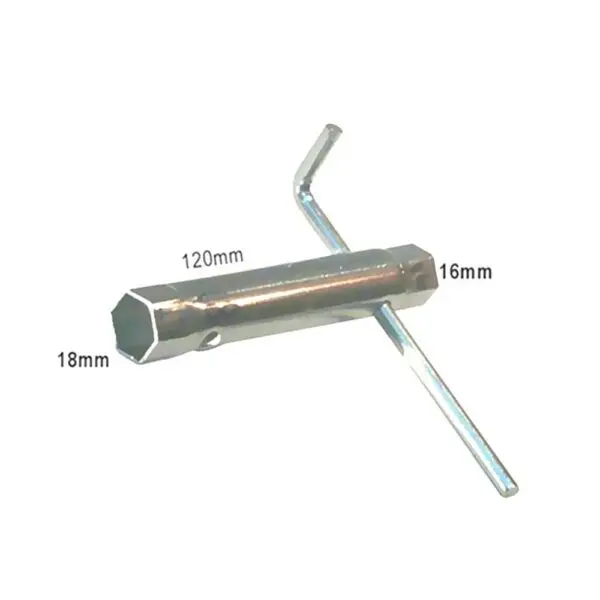 JMP Zündkerzenschlüssel SW16/18 120mm 2 in 1+abgewinkeltem Knebel Sw16/18Abgewin
