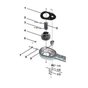 JMP Reparatursatz f. Drehmomentschlüssel f. 1/4 schwarz 4043981048636