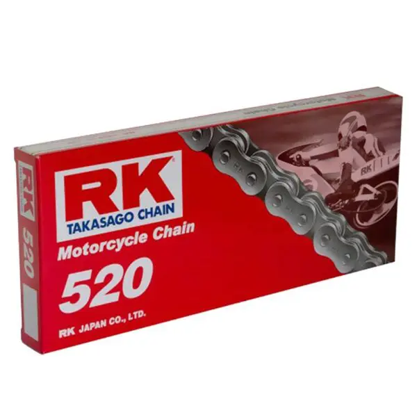 RK Standardkette 520/096 Kette Offen + Clipschloß Schwarz 9555217605094