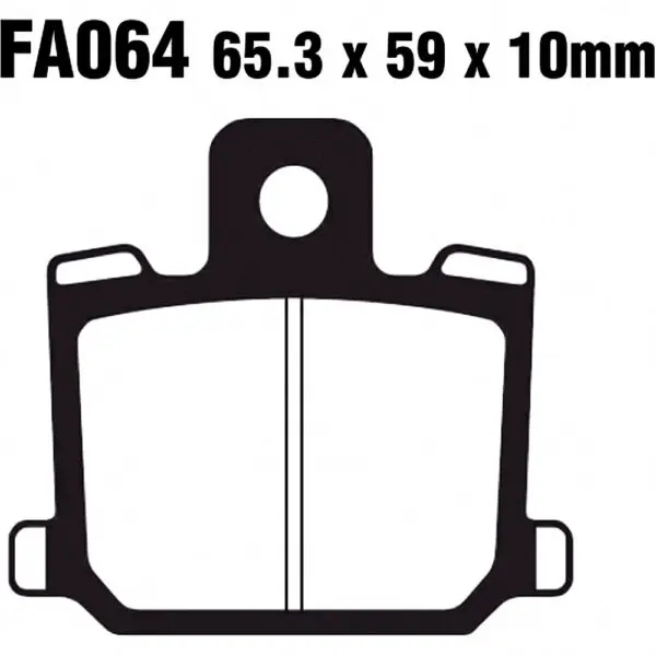 EBC Bremsklotz Std. f. Yamaha RD 250 LC 4L1 4L1 4L... 5050953000553