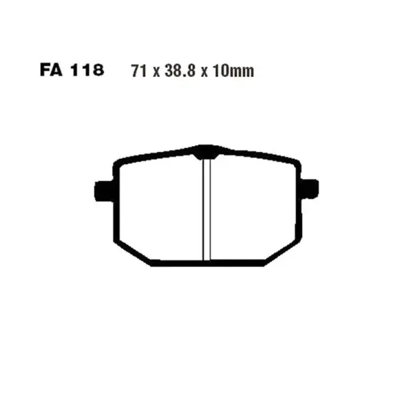 EBC Bremsklötze Standard f. Yamaha XT 600 H uvm. FA118 5050953001321 Motorrad