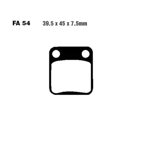 EBC Bremsklötze Standard Carbon FA054TT 5050953000447 Motorrad
