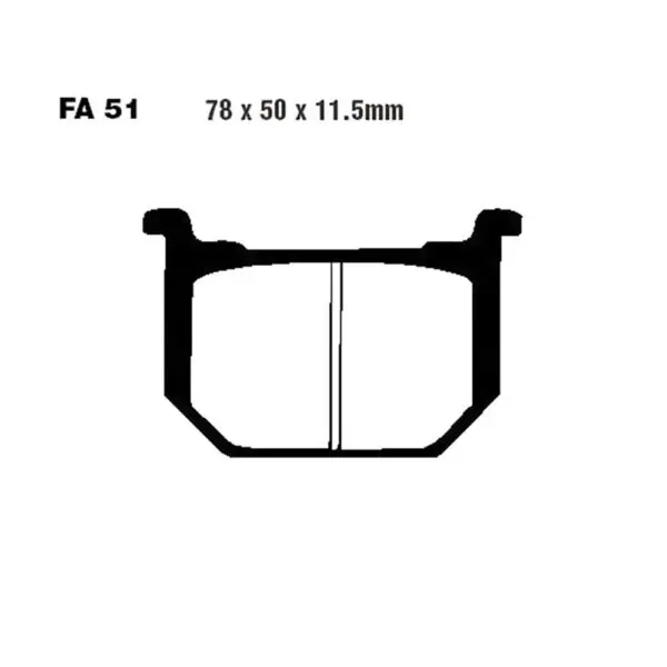 EBC Bremsklötze Standard FA051 FA051 5050953000416 Motorrad