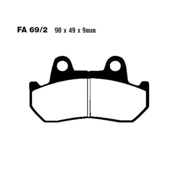 EBC Bremsklötze Standard passend zu Honda CB 400 N FA069/2 5050953000669
