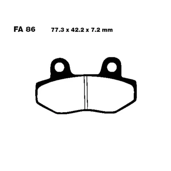 EBC Bremsklötze Standard FA086 FA086 5050953000959 Motorrad