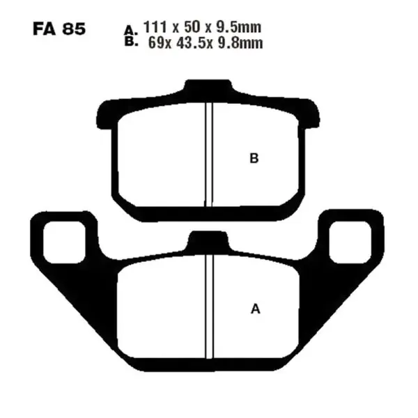 EBC Bremsklötze Standard FA085 FA085 5050953000935 Motorrad