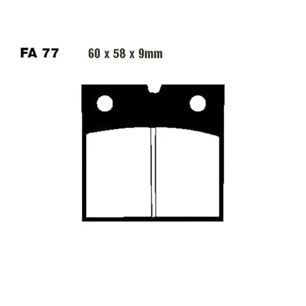 EBC Bremsklötze Standard FA077 5050953000751 Motorrad