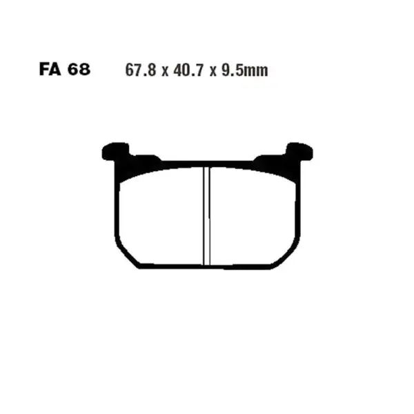EBC Bremsklötze Sintermetall HH FA068HH 5050953000638 Motorrad
