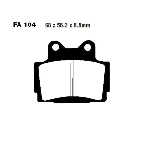 EBC Bremsklötze Sintermetall HH FA104HH 5050953001161 Motorrad
