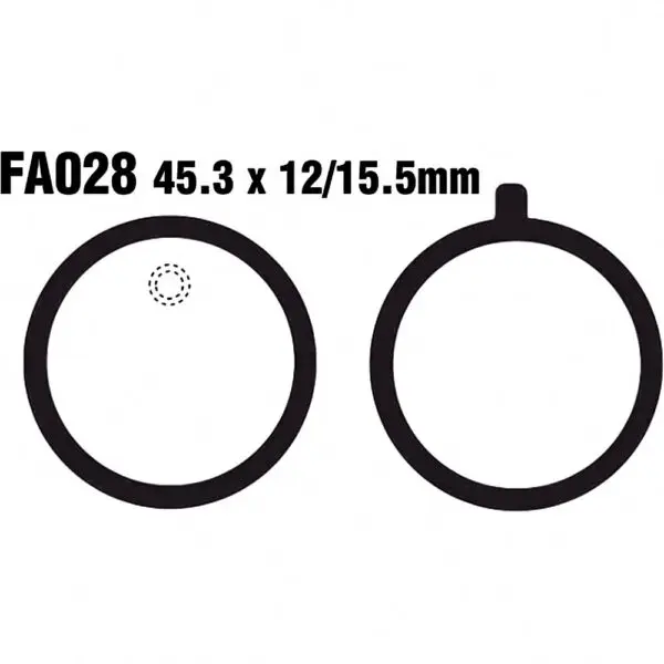EBC Bremsklotz Std. f. Yamaha FS1 50 DX 3F2 3F2 3F... 5050953000164