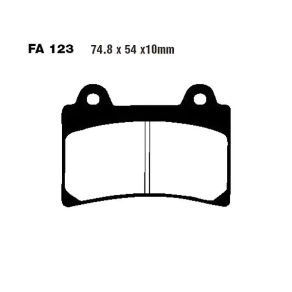 EBC Bremsklötze Standard FA123 FA123 5050953001390 Motorrad