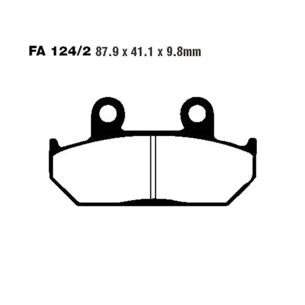 EBC Bremsklötze Standard FA124/2 FA124/2 5050953001437 Motorrad